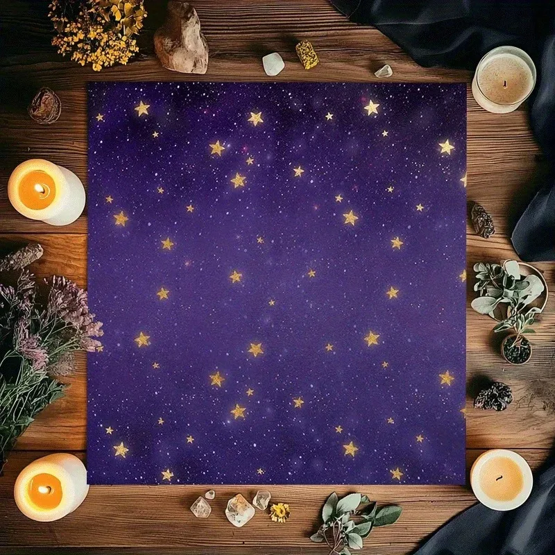

Скатерть VIKAMA Starry Sky Purple Star с художественным принтом для карт Таро, для комнаты медитации, для гадания, для астрологии