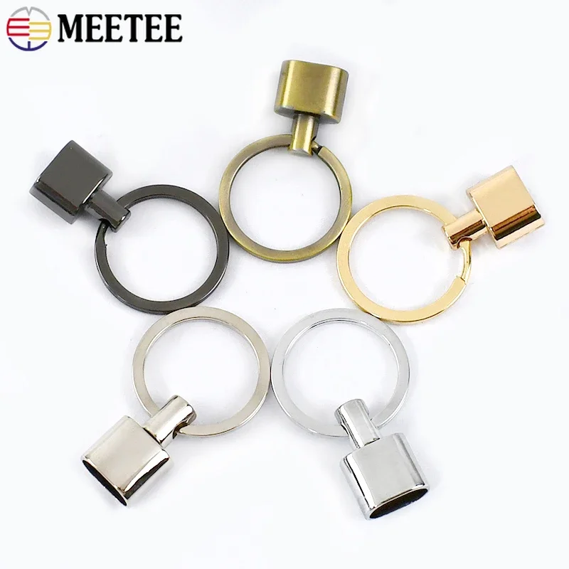 2/4/10Pcs 13mm Metal Hanger Buckles Keychain Decor O Ring Connection Buckle Webbing Cord End Clasps DIY Hardware Accessories