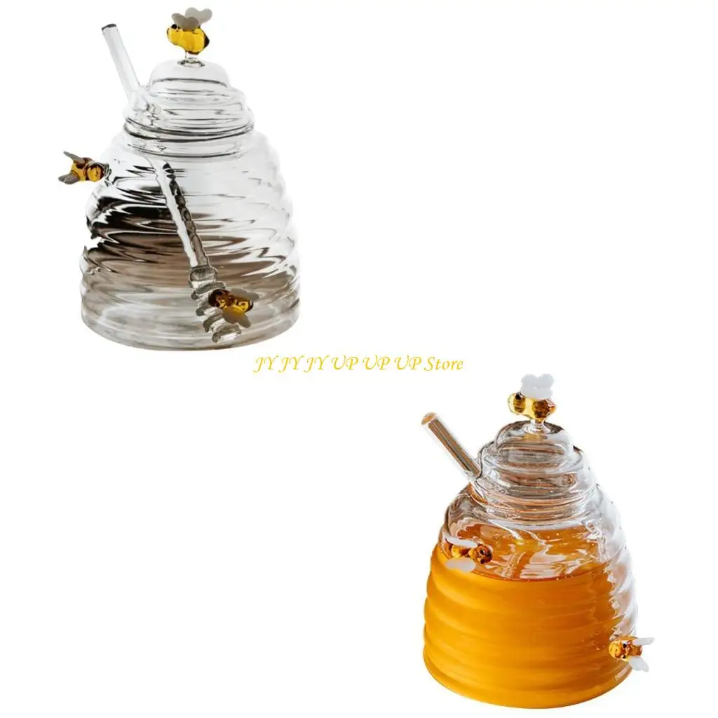 

Сотовой медовая банка с крышками и контейнер с медовой палочкой.