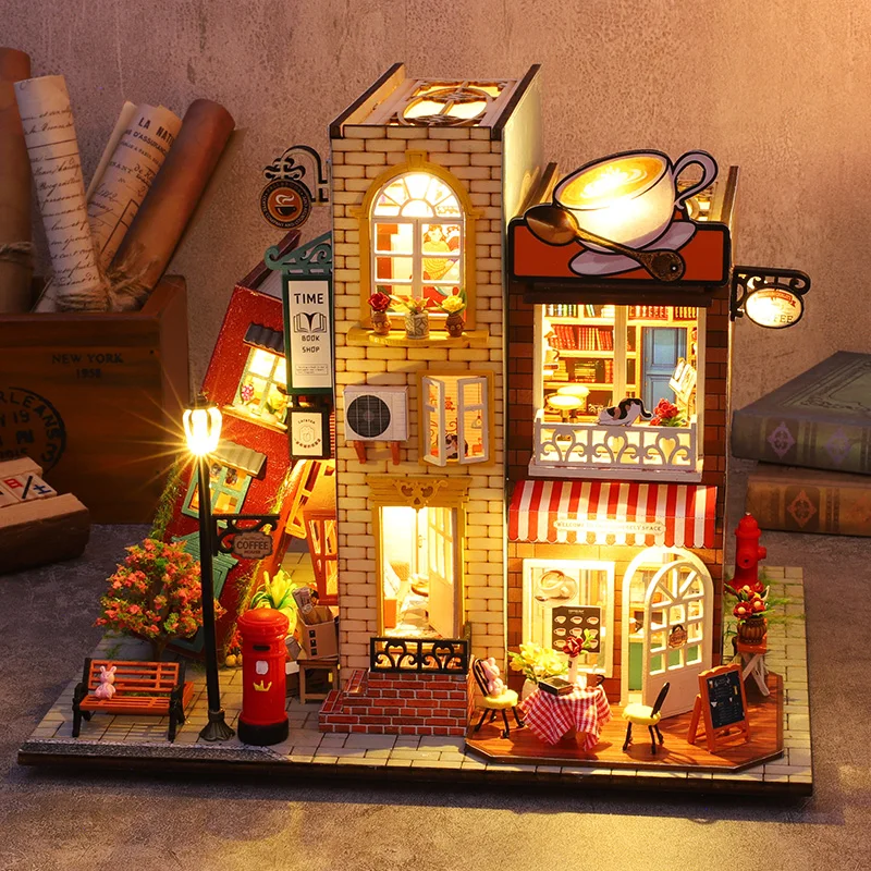 

DIY Wooden Miniature Doll House 3D Puzzle Making Building Model Kit Production And Assembly Room Toys DollHouse Birthday Gifts