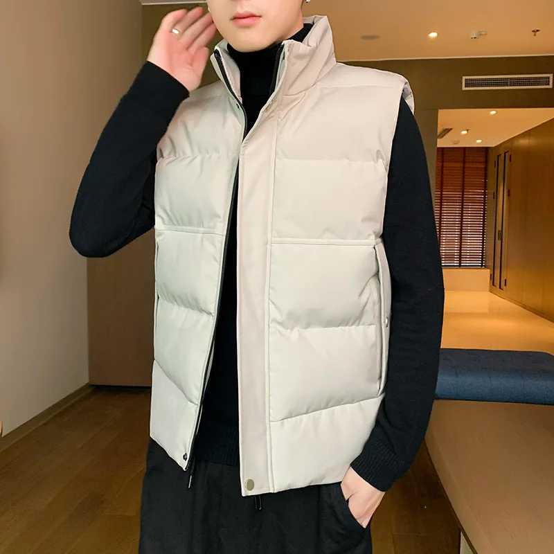 

Male Clothing Vest Jacket Mens New Autumn Warm Sleeveless Winter Casual Waistcoat Men Large Size e Homme E833