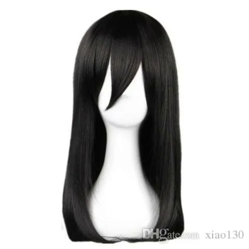 Atta on Titan young Mikala aerman cosplay wig 45cm long bla cos hair wigs