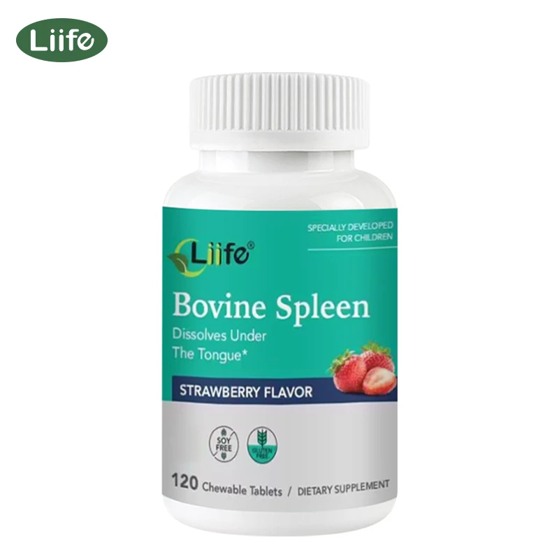 Liife Bovine Spleen-120 Tablets,Beef Spleen Supplements for Spleen Health,Iron,Energy,and Allergy Relief.Made in USA.