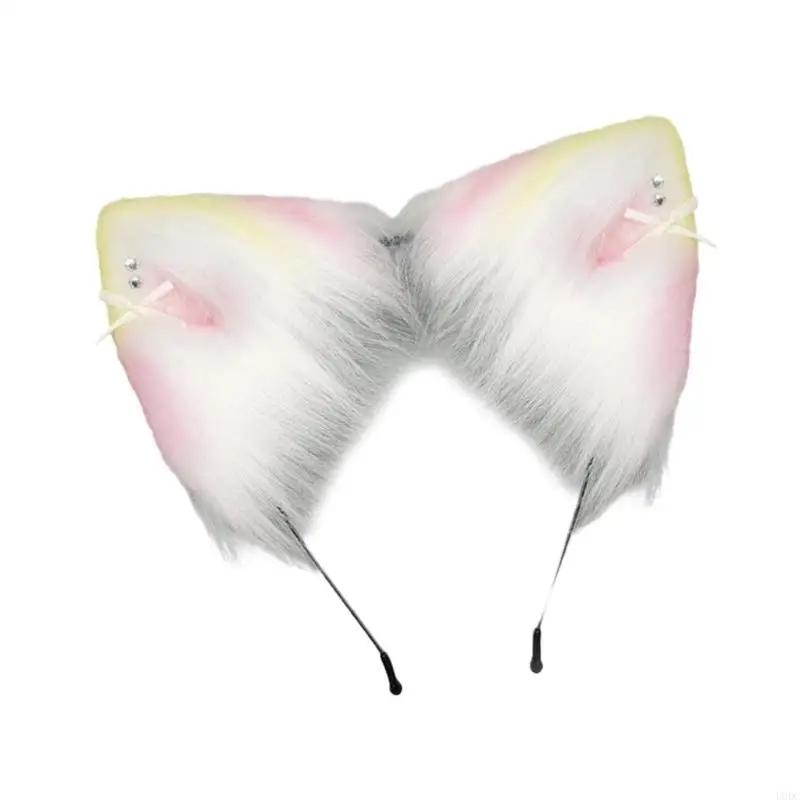 Serre-tête avec oreilles chat doux, bandeau doux pour femmes enfants, Costume fête, usage quotidien, Y166