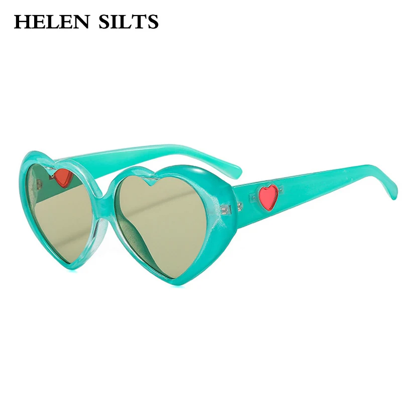 

Fashion Heart Shaped Sunglasses Women Luxury Brand Vintage Punk Sun Glasses Ladies Classic Multicolor Gradient Eyewear Oculos