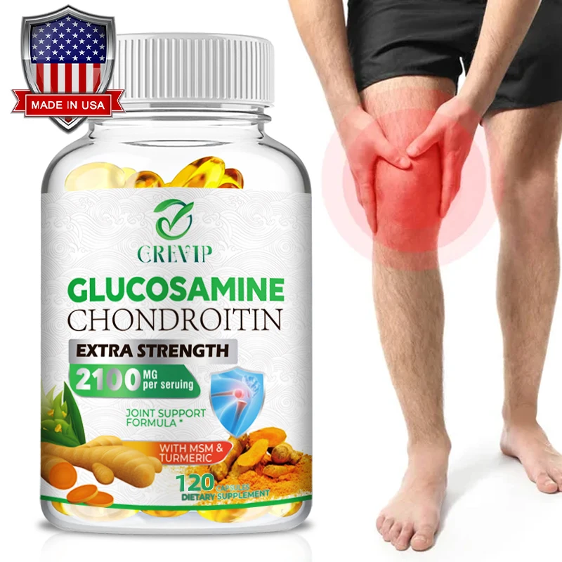 Glucosamine Chondroitin MSM Complex - Repairs Cartilage and Improves Back, Neck, Knee Joint Health, Mobility & Flexibility