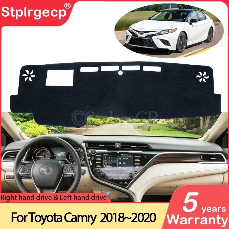 

Для Toyota Camry 70 XV70 2018 2019 2020 противоскользящий коврик для приборной панели, накладка на приборную панель, солнцезащитный козырек, защитный ковер, автомобильные аксессуары