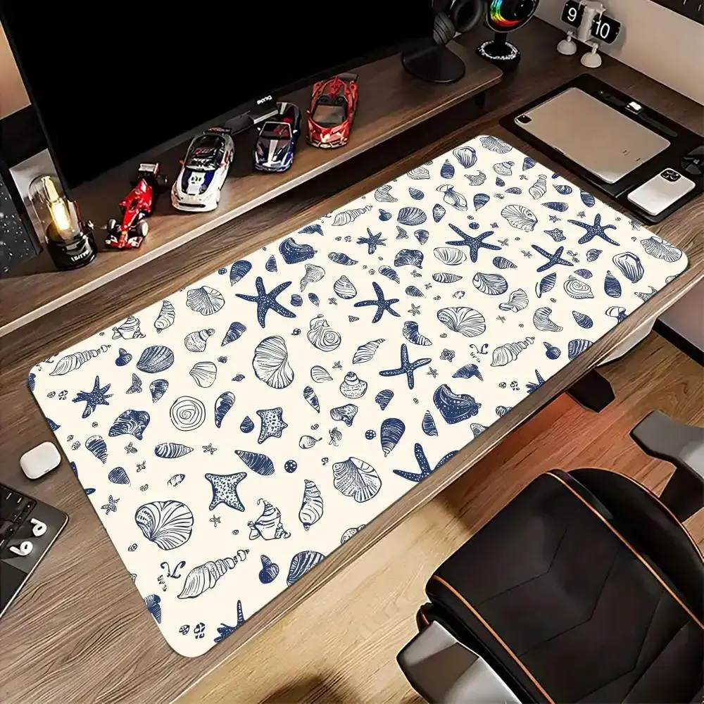 Marine Life Mouse Pad Large Computer Office Game Table Mats XXL Rubber Anti-slip Gaming Keyboard Mousepads Long Desk Pads 40x90