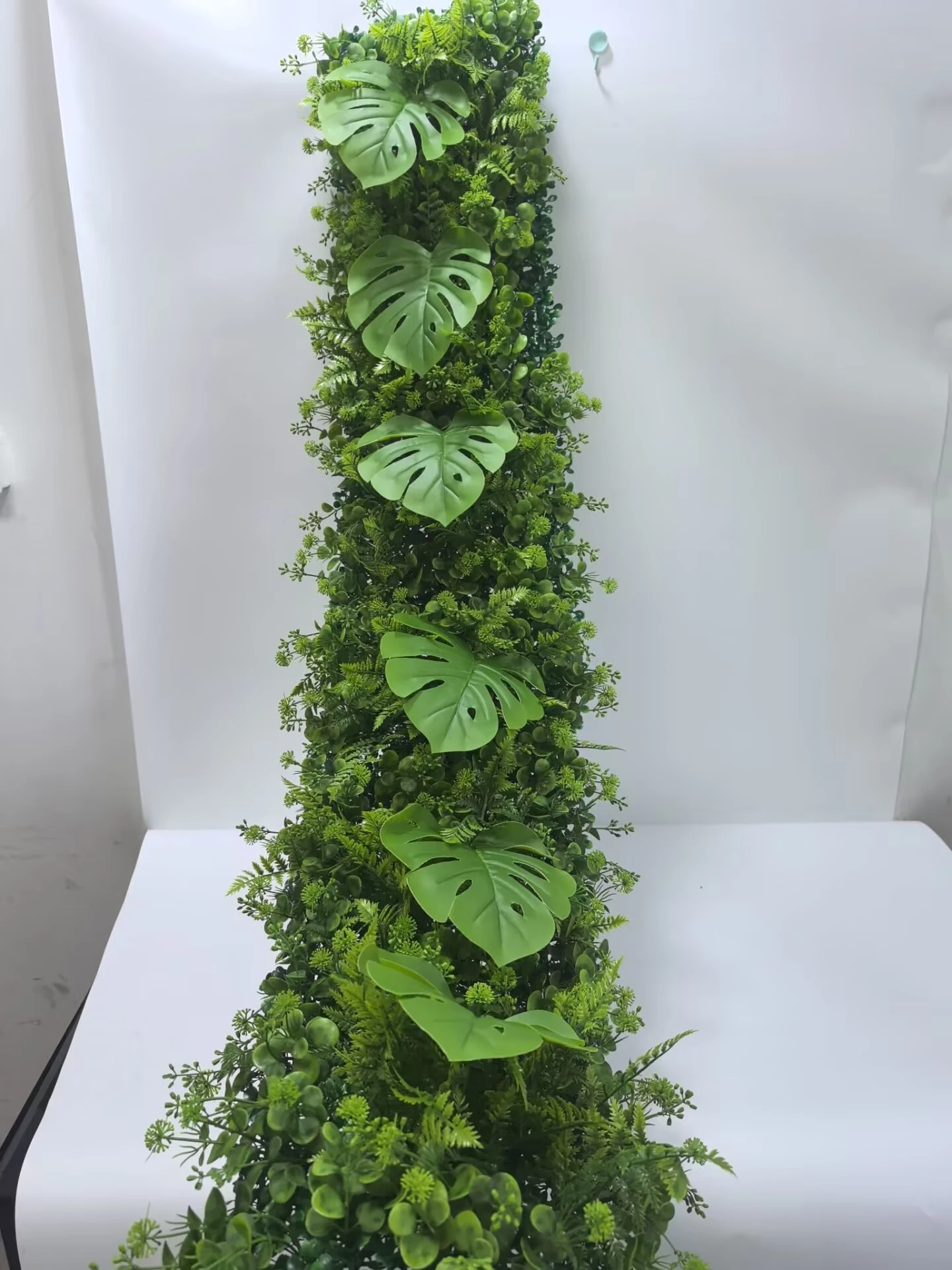 

25*150CM Long Artificial Lawn Synthetic Grass Jungle Leaf Plants Green Grass Panel Decoration Garden Wall Landscaping