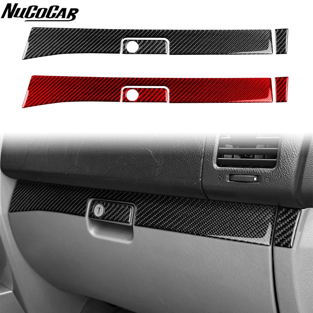 For Toyota 4Runner 2003-2009 Carbon Fiber co-pilot  glove box storage panel Cover Car Accessories Interior Decorative Stickers