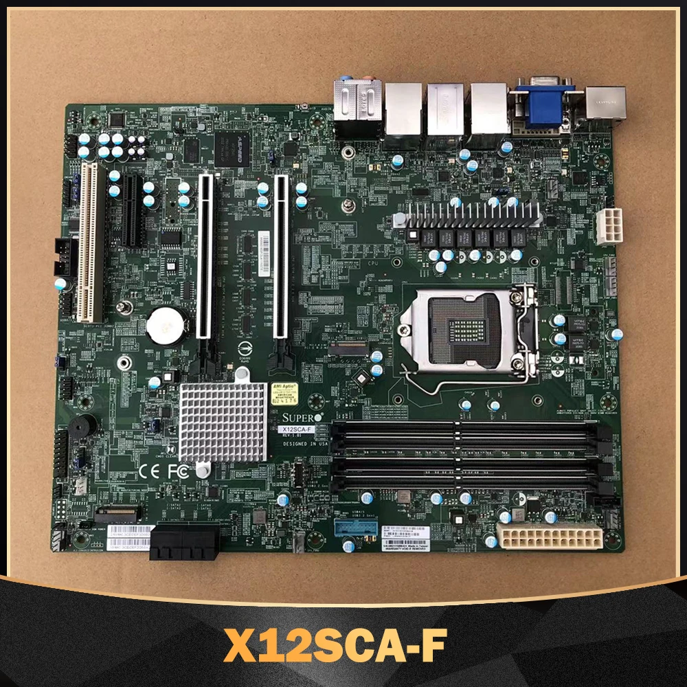 For Supermicro X12SCA-F Motherboard Single Socket LGA-1200 10th Gen Core i9 i7 i5 i3 DDR4