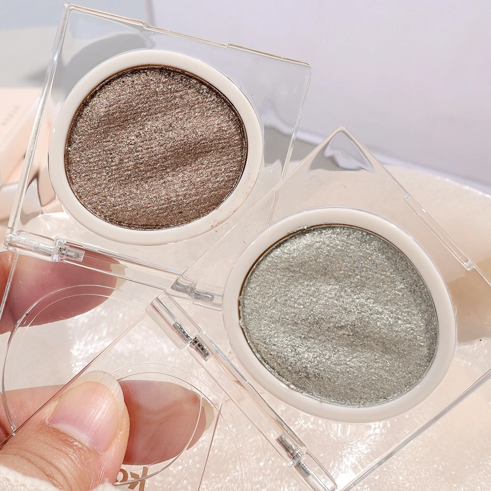 Monochrome Glitter Diamond Highlighter Powder Palette Lasting Shiny Pearl Eyeshadow Brighten Face Contour Body Makeup Cosmetic