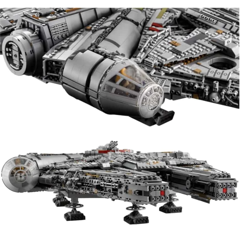 Un NUOVO Spazio 7541 Pezzi Falcon Nave Building Blocks Mattoni Ragazzo Adulto Milenario Guerra Veicolo Spaziale per Regali Di Compleanno Di Natale