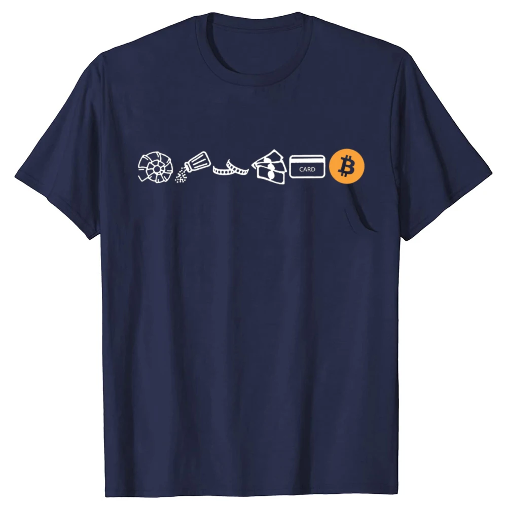 تطور المال بيتكوين Btc التشفير العملة المشفرة تي شيرت الرجال النساء الجدة تي شيرت س الرقبة تي شيرت الجرافيك الملابس #2