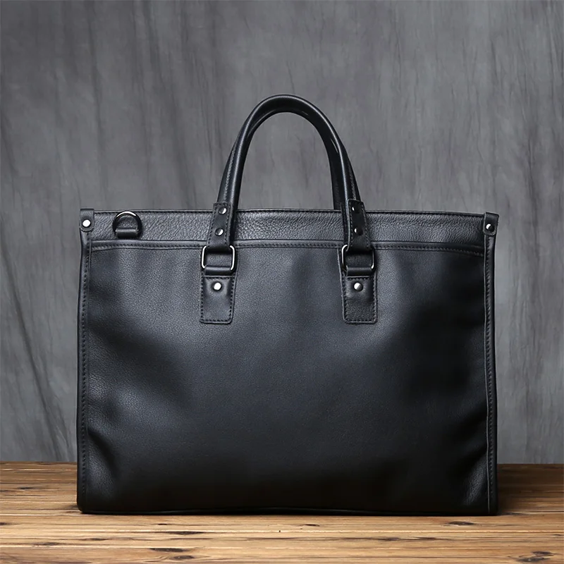 NZPJ Echtem Leder Männer Aktentasche Natürliche Rindsleder Casual Handtasche Weiche Leder Business Schulter Tasche Für 16 Zoll Laptop – Detail 23