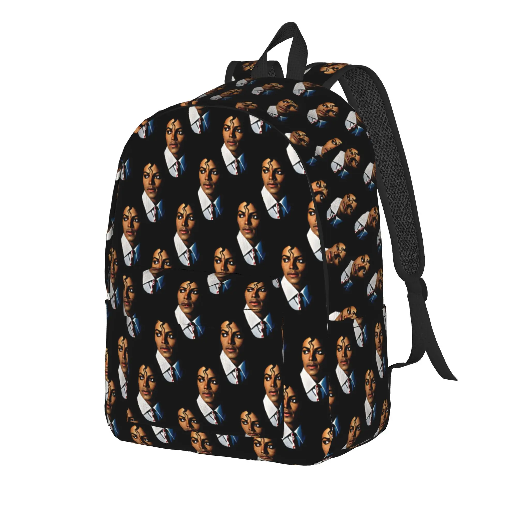 Michael Jackson King of Pop MJ Backpack  Style Backpacks Student Unisex Camping Print High School Bags Colorful Rucksack