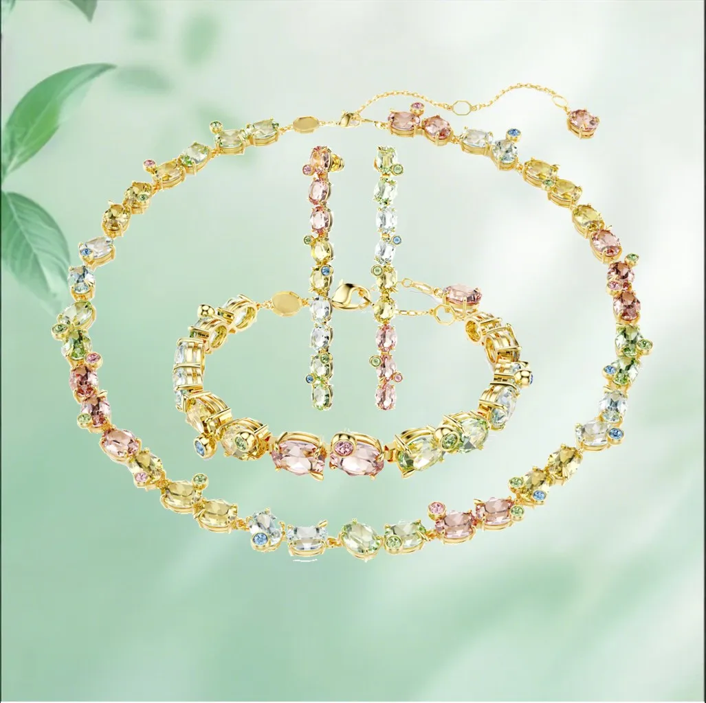 2026 New Arrival Mixed Cut Dazzling for Her Banquet Glamour Statement Necklace Premium Texture Elegant Choice