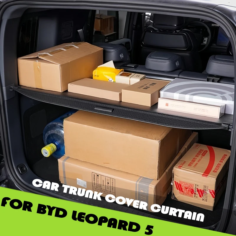 

Car Trunk Cover Curtain Fit for BYD Leopard 5 High Quality Modified Car Trunk Partition Board Storage Rack Car Upgrade Parts