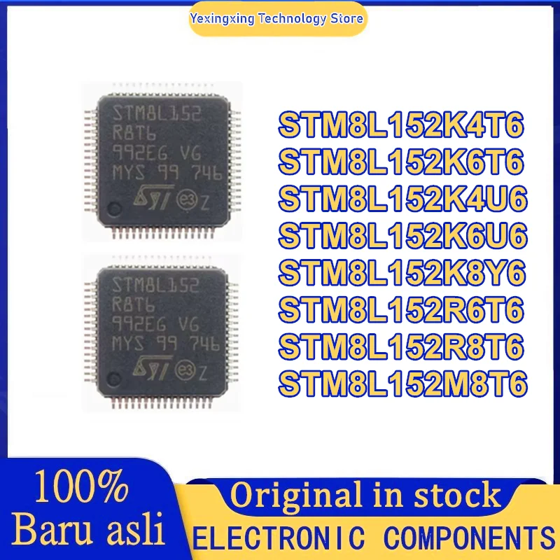 

5 шт. STM8L152K4T6 STM8L152K6T6 STM8L152K4U6 STM8L152K6U6 STM8L152K8Y6 STM8L152R6T6 STM8L152R8T6 STM8L152M8T6 новый оригинальный
