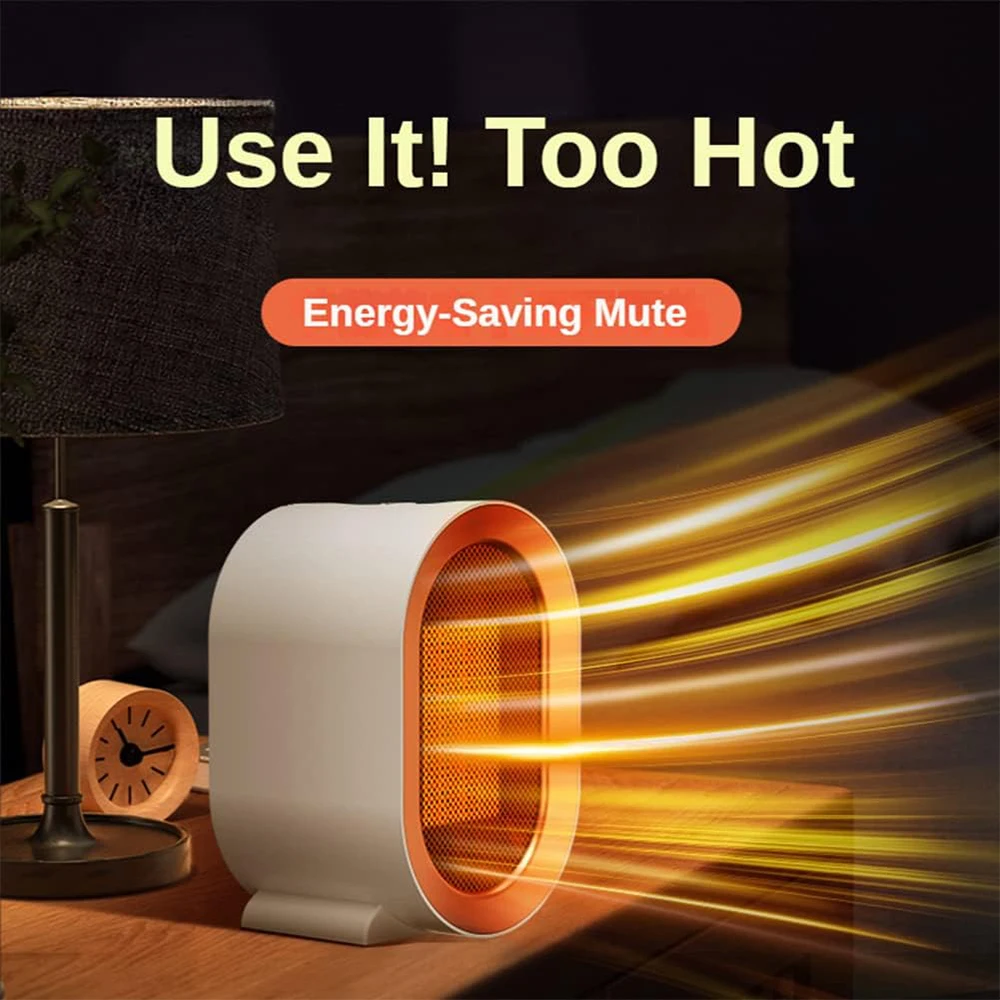 

Электрический портативный нагреватель, 1200 Вт, двухскоростной портативный нагреватель с регулятором температуры, вентилятор для комнаты, офиса