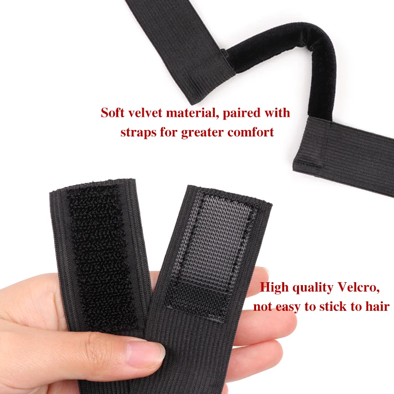 Nunify Comoda fascia per parrucca in pizzo fuso con gancio per l'orecchio 3,5 cm 3 cm di larghezza Fascia per parrucca con tagli per l'orecchio per attaccare i bordi Capelli del bambino 5 pezzi