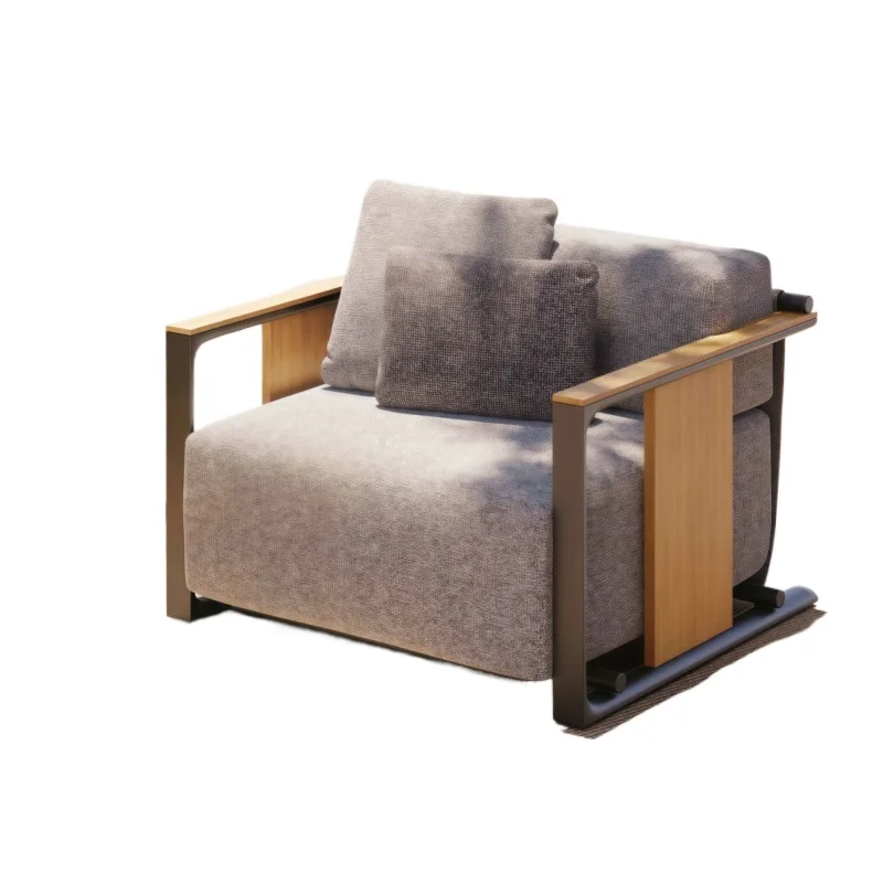 

Outdoor sofa courtyard teak coffee table combination outdoor villa B & B waterproof solid wood furniture