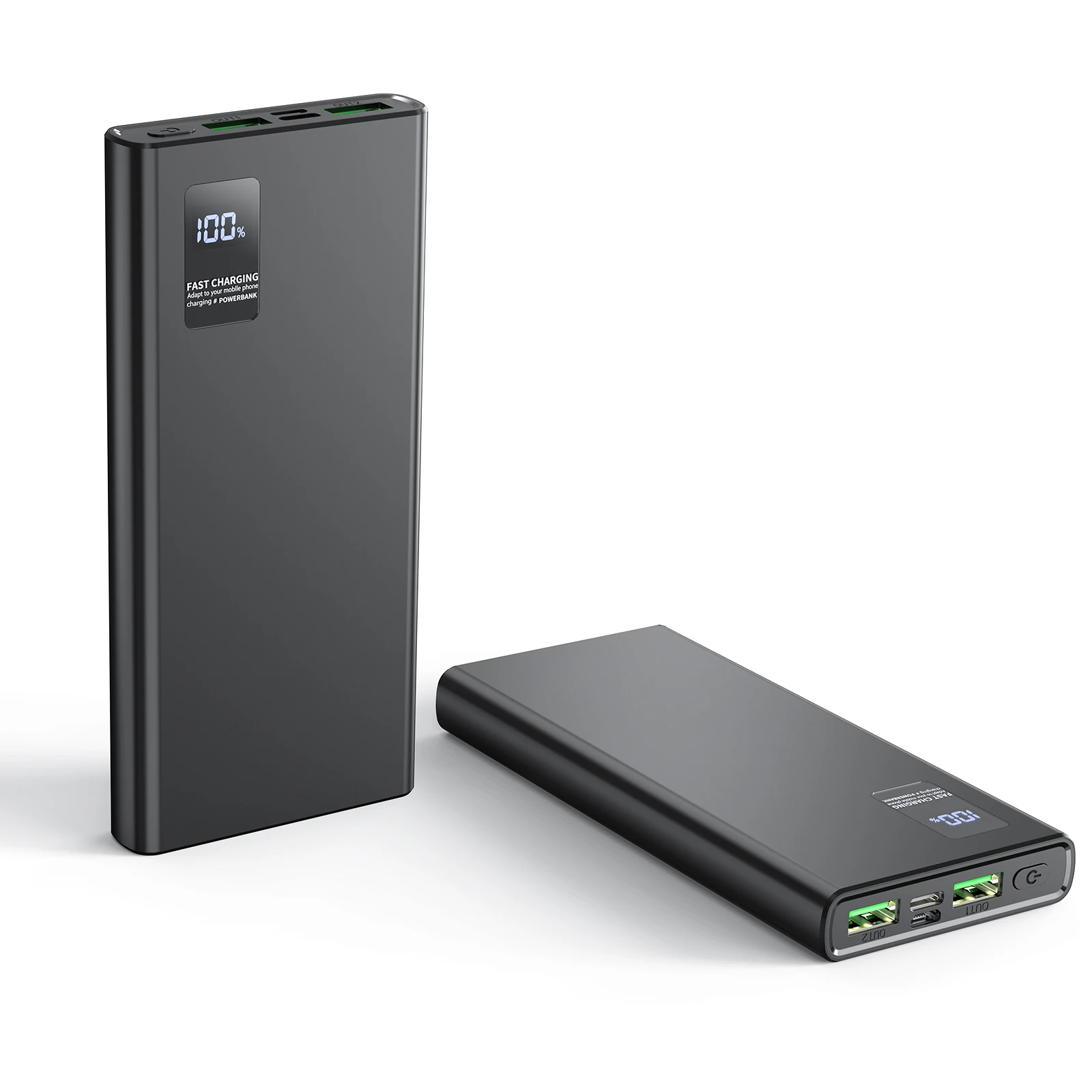 Hganus Power Bank 12000 mAh Tragbare Schnelllade-Powerbank (USB-C-Eingang und -Ausgang) Schnellladung Externer Akku für iPhone 17