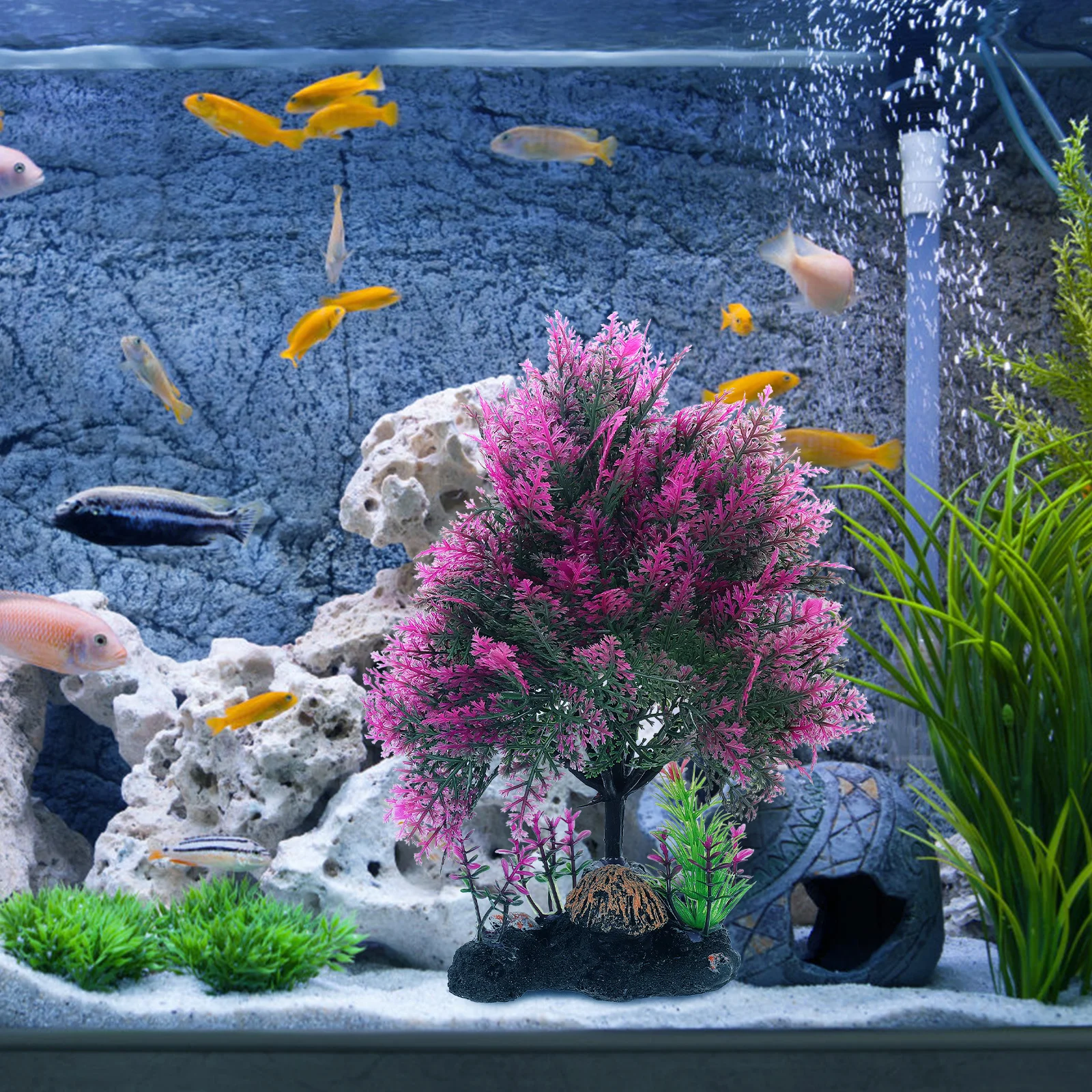

Simulation Water Grass Ornament Artificial Aquatic Plant for Fish Tank Aquarium Decor Decorative Plastic Plant for Aquarium