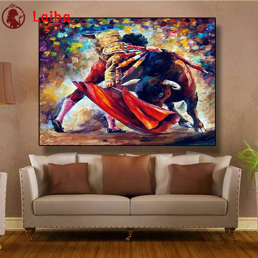 

5D DIY Алмазная вышивка красочные абстрактные матадоры буровой алмазная живопись вышивка крестиком мозаика Новое поступление настенное искусство