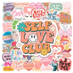 10/50pcs Inspirational Self Love Mental Health Graffiti Stickers Phone Laptop Bottle Motivational Love Yourself Decals Sticker