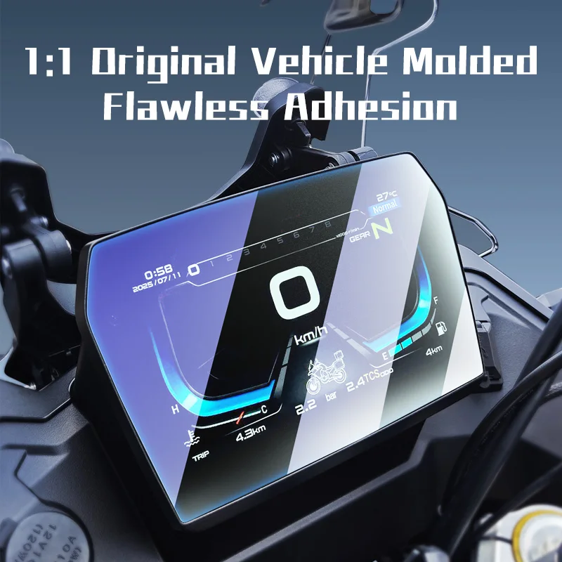 For Voge 525DSX 625DSX 900DSX SR250GT SR3 SR4MAX Motorcycle Dashboard Screen Protector, Tempered Glass Film, HD Clear & Matte An