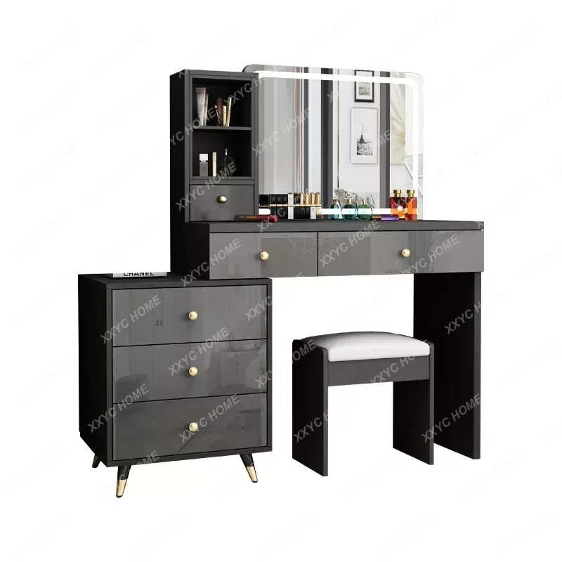 

Nordic Container Dressing Table Mirror Chair Organizer Multifunctional Dressing Table Furniture Penteadeira Sofa For Living Room