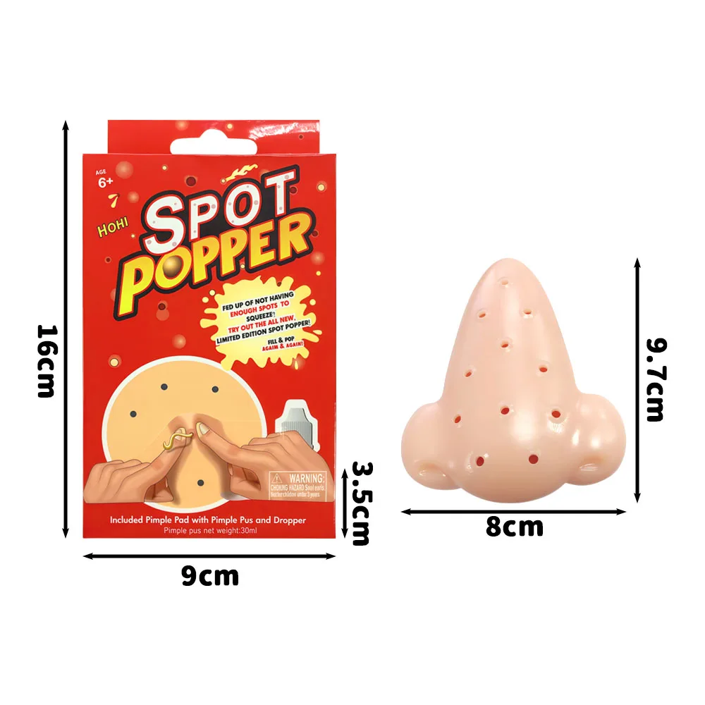 ストレス解消ニキビ潰しおもちゃ – 鼻のニキビを絞るフィジェットゲーム |   面白い感覚解消玩具 感情の発散ツール