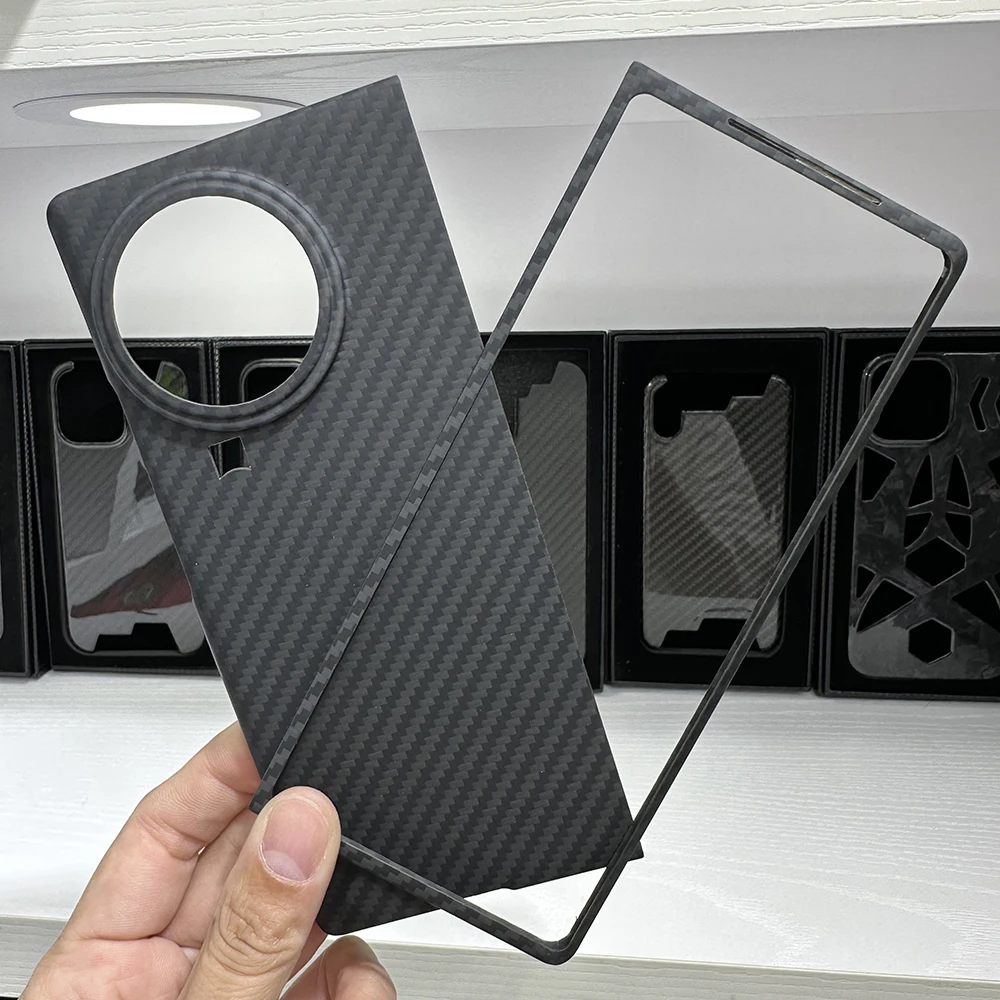 

New Real Aramid Fiber Carbon Fiber Phone For VIVO X Fold2 Ultra-thin Anti-fall Business X Fold2 5G Shell CASE Cover