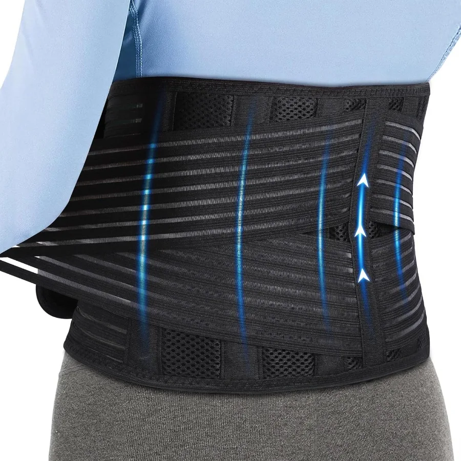 

Back Brace for Lower Back Pain Men and WomenLumbar Support Herniated Disc Sciatica Arthritis Mild to Moderate Muscle Spasm Stra