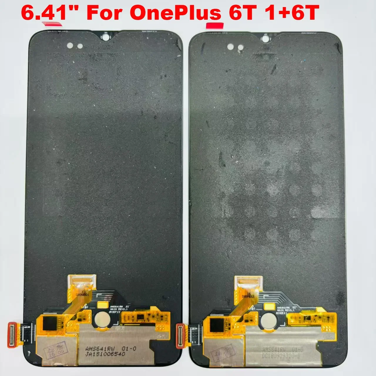 

Original AMOLED 6.41" For OnePlus 6T 1+6T LCD Display Touch Screen Digitizer Assembly Replacement For OnePlus 6t 1+6t +Frame