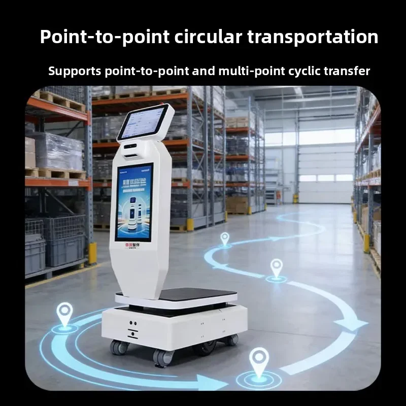 Zhiban intelligent handling and delivery robot, factory workshop multi-point distribution warehousing logistics intelligent view 4