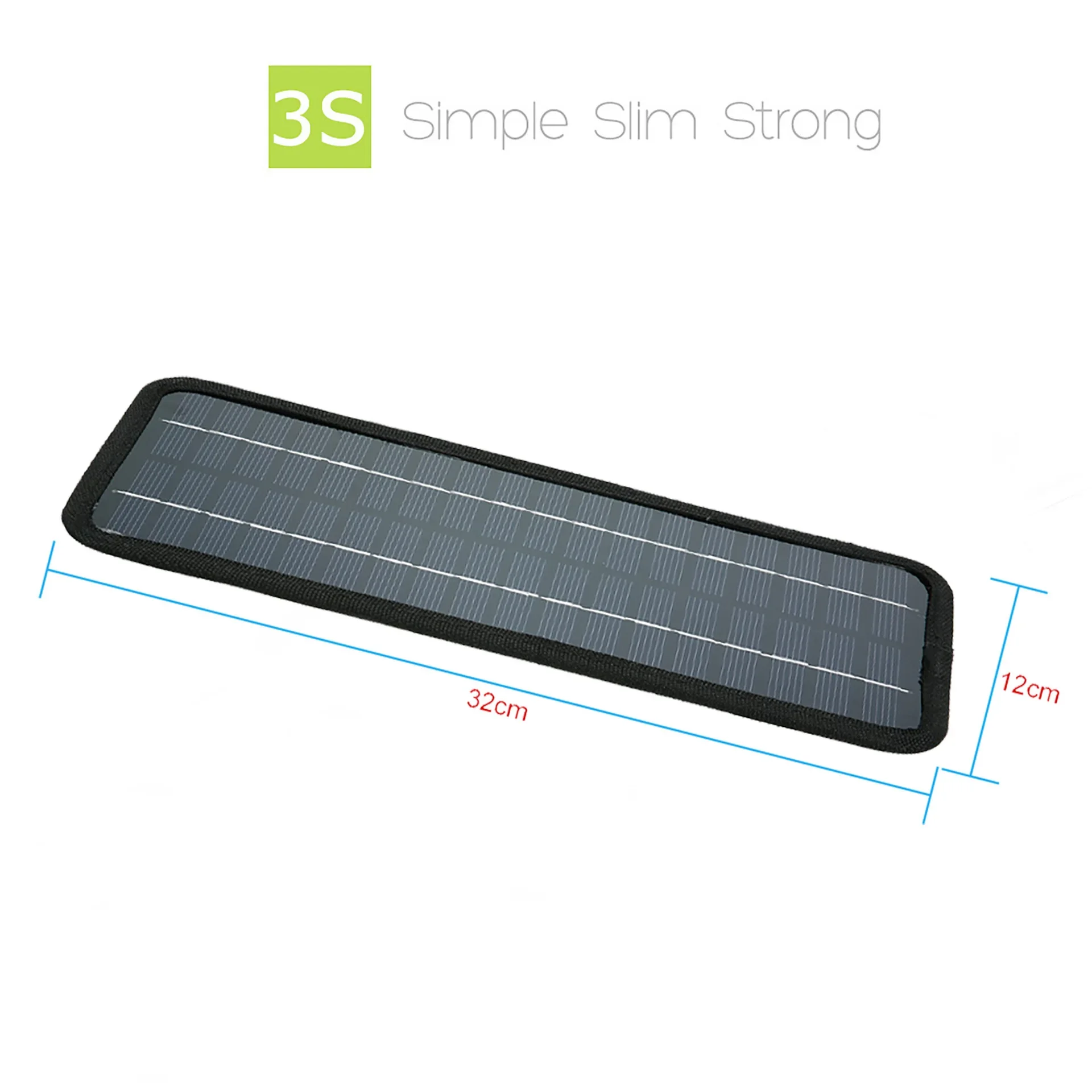 Cargador de Panel Solar con salida de CC de 20W y 18V, utilizado para coches/Camping/exteriores con enchufe de encendedor de cigarrillos/Clip de cocodrilo de carga de batería