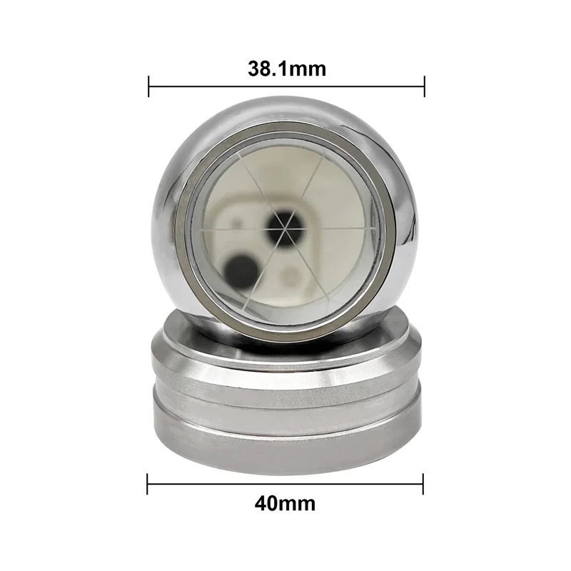TLF 38.1mm Mini Prism with Magnetic Base for Track and Trail Surveying Magnetic Mini Measuring Ball Prism