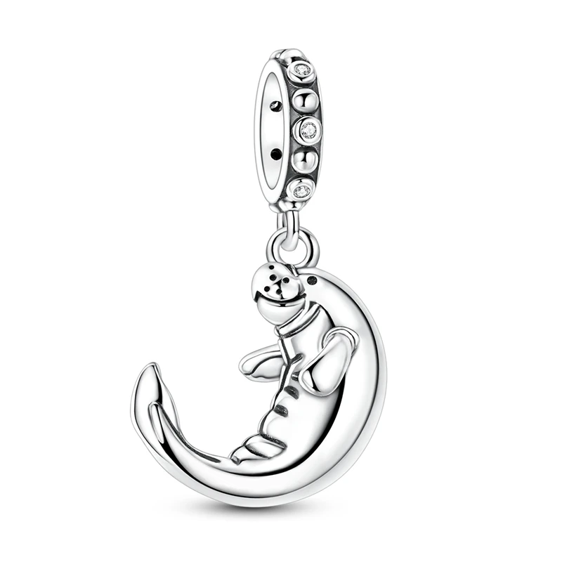 

925 Sterling Silver Charms Bead Cute Little Manatee Dangle Fit Original Bracelet DIY Women Jewelry