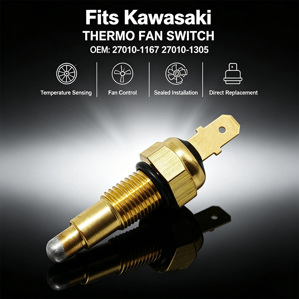 Motorcycle Coolant Radiator Water Temperature Sensor For Kawasaki VN250 VN400 VN750 VN800 VN1500 Classic Vulcan 1500 VN1600
