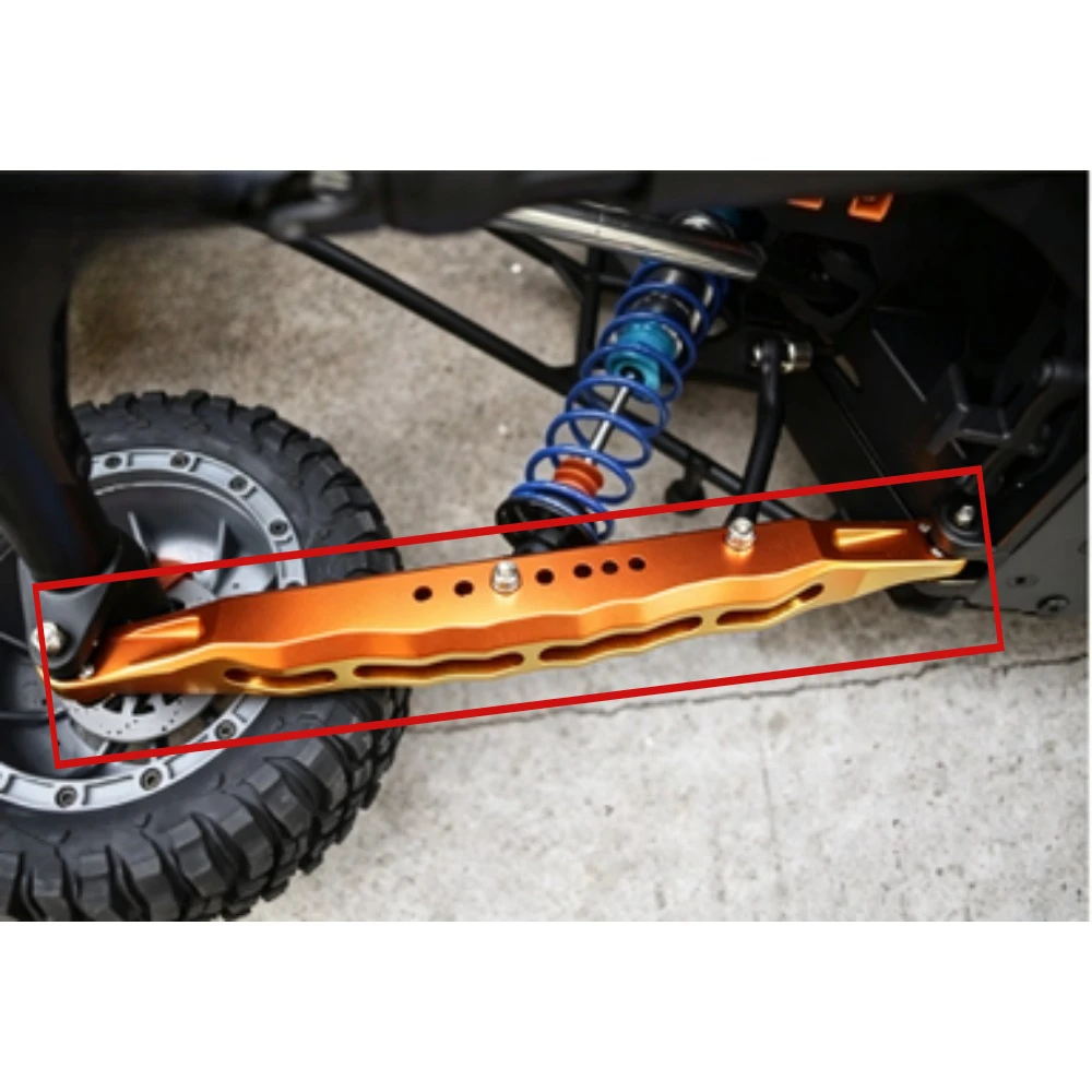 RC Aluminum Rear Lower Chassis Brace custom size for LOSI SUPER BAJA 2.0 1/6 RC Desert Truck Upgrade Replacement Accessories