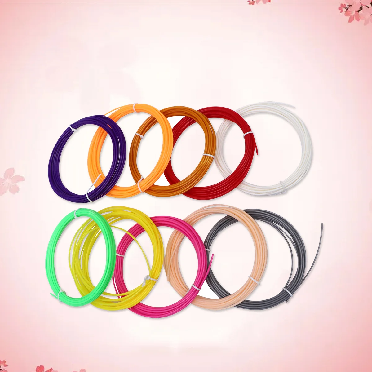 

5M 10 Colors Random 3D Printing Filament Pla Printer Filament Refills Biodegradable Eco-Friendly For 3D Pen Detailed Printing