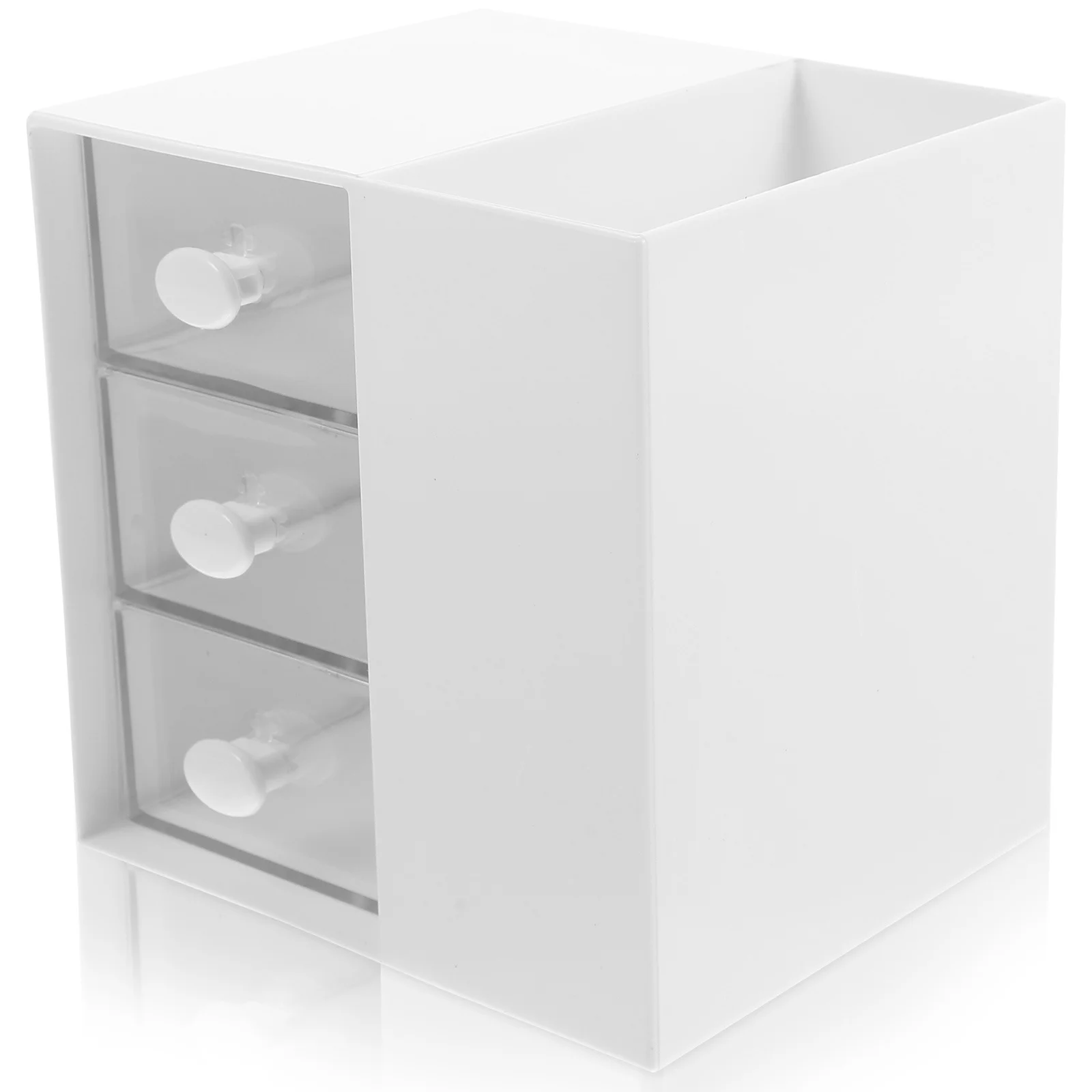 

Drawer Style Storage Case Multi-Grid Makeup Organizer Desktop Holder for Cosmetics Sundries Drawer Style Cosmetics Box