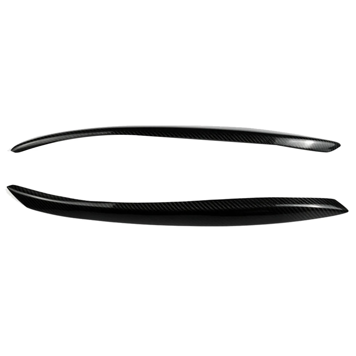 Car Headlight Eyebrow Molding Trim Sticker for TT 2006-2014 Lamp Eyelids Trim Strips Lid Cover Real Carbon Fiber