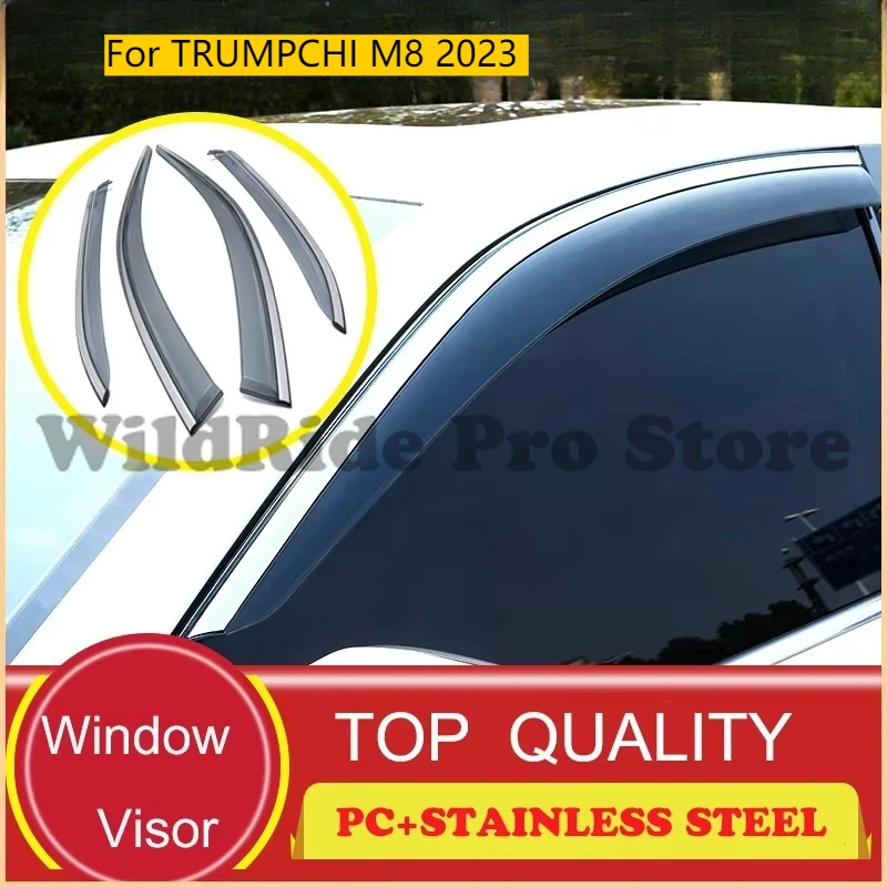 

Car Wind Deflectors for TRUMPCHI M8 2023 Injection Window Side Door Visors Rain Guards