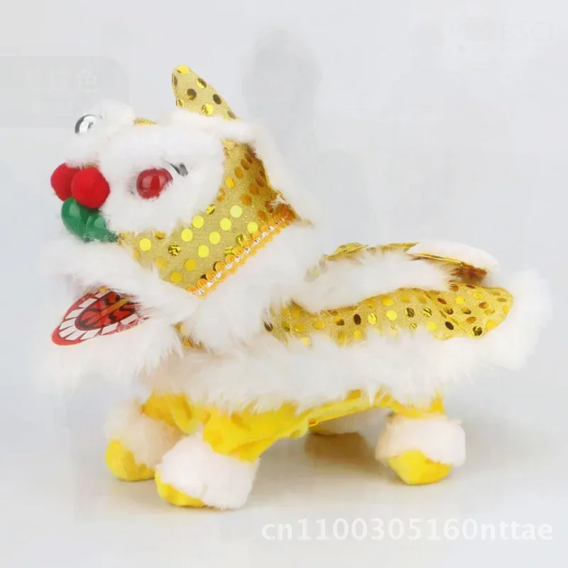 obot Giocattoli interattivi leone Animale di peluche elettronico Animale domestico che cammina Leone danzante elettrico Carica USB Musica Giocattolo LED per bambini Gif