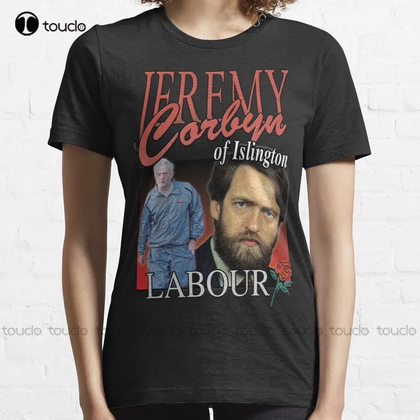 Jeremy Corbyn Labour Vintage Tee Essential T-Shirt Football Mom Shirt Custom Aldult Teen Unisex Digital Printing Tee Shirt