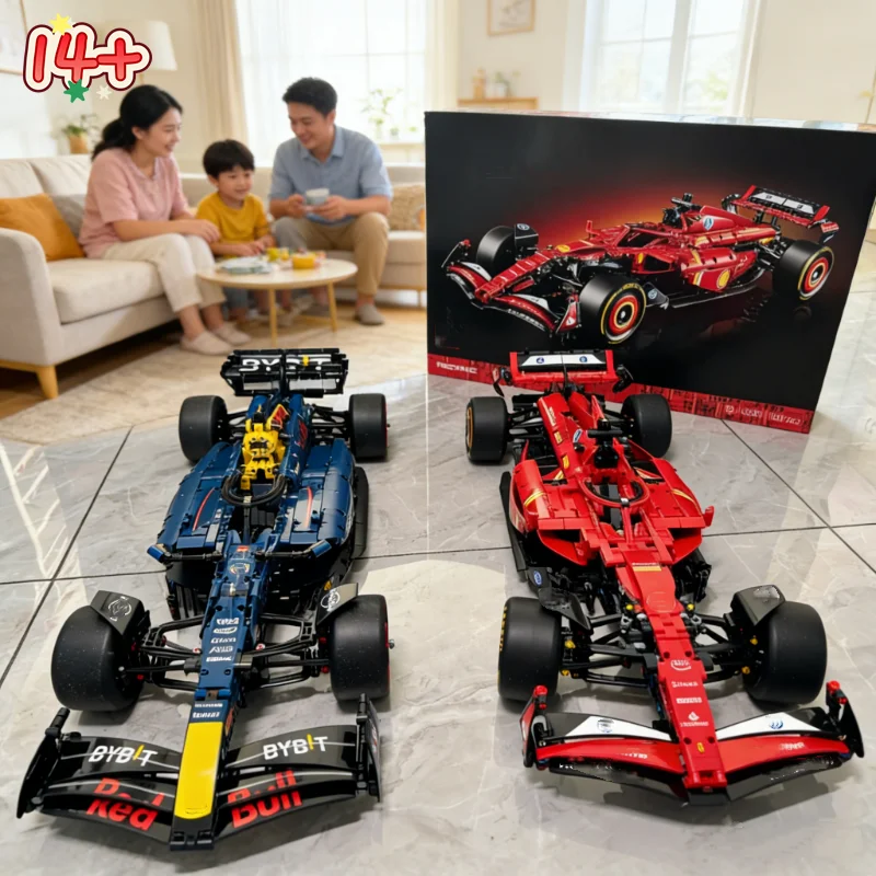 

Конструктор 2026 Supercar 42206 42207: Гоночные машины SF-24 RB20, механические блоки, украшение, игрушка, подарок на день рождения