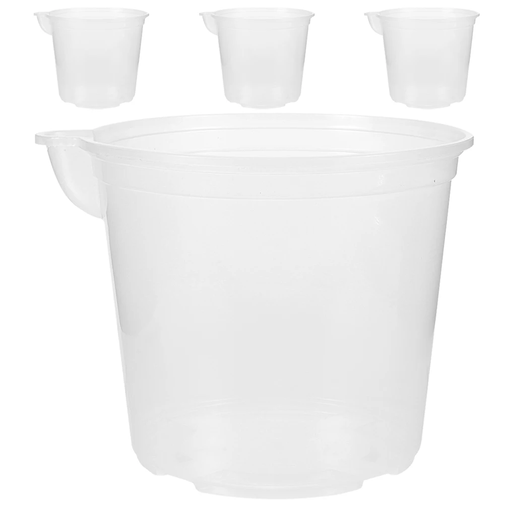 

Self Watering Flowers Pot Automatic Absorbent Transparent Orchid Household Flowerpot